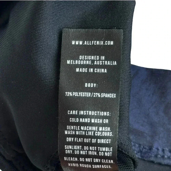 ALLFENIX | Racerback Sport Bra | Deep Stone Navy Black | Compression | Small - Picture 6 of 8